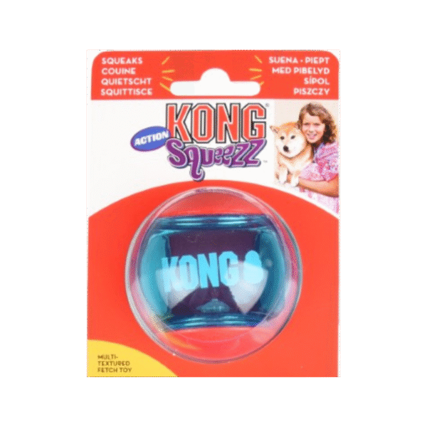 520481_V_01 Kong® Squeezz® Bal Rood & Blauw