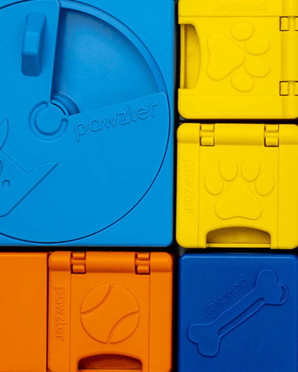 Rainbow Set closeup Pawzler - Rainbow set