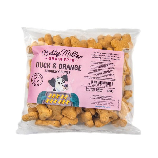 Betty Miller - Grain Free Duck & Orange bones Betty Miller - Grain Free Duck & Orange bones