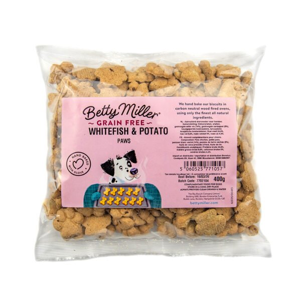 Betty Miller Grain Free White Fish & Potato paws